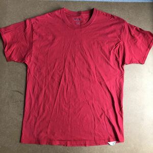 Champion 無地 Tシャツ 赤 半袖 XL チャンピオン ビッグシルエット