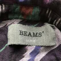 BEAMS アート調 クレイジーパターン 総柄シャツ 長袖 チュニック BDシャツ ビームス_画像5