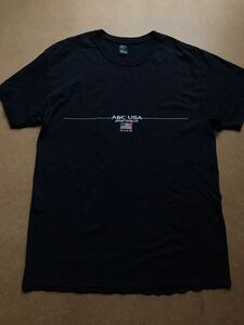 7-8 アメリカ製 ハワイ ABCstores 限定オリジナルデザイン Tシャツ ブラック L