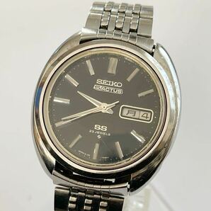 【ジャンク】No、01 SEIKO 5 セイコーファイブ アクタス 6106-7470 23石 メンズウォッチ SS 自動巻 動作品 現状渡し 黒文字盤 の画像1