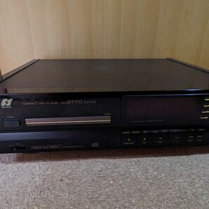 故障品／SANSUI COMPACT DISK PLAYER CD-α717D EXTRA サンスイ CDプレーヤー 純正リモコン