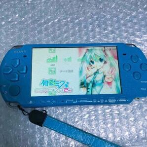 美品 SONY PSP-3000 初音ミクモデル グリーンカラー 限定モデル プレイステーション ポータブル の画像1