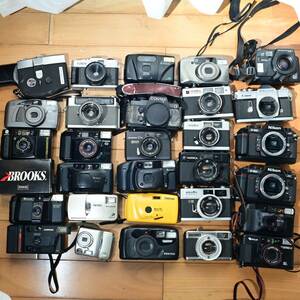 フィルムカメラ まとめ売り　30台　ジャンク　部品取り Canon MINOLTA OLYMPUS FUJI PENTAX YASHICA Nikon　KONICA大量セット　５