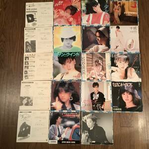 シングル盤(EP)◆中森明菜／14枚まとめてセット※郵便ハガキ5枚付◆良好品！