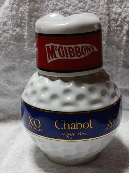  CHABOT シャボー XO SUPERIOR スペリオール ゴルフボール型陶器ARMAGNAC アルマニャック ブランデー 