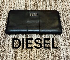 DIESEL 長財布　ブラック レザー　ディーゼル