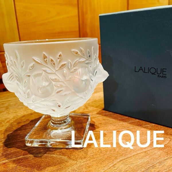 【美品】ラリック エリザベス 花瓶 ガラス製品 LALIQUE アンティーク クリスタル エリザベート