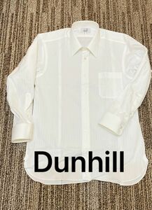 【未使用】Dunhill ダンヒル ワイシャツ　白　ストライプ