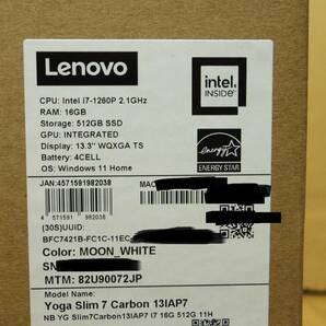 ○○新品 メーカー保証付き 13.3型 Lenovo Yoga Slim 770i Carbon 82U90072JP Win11/Core i7-1260P/16GB/SSD512GB/Office2021/12コア○○の画像3