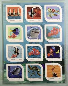 オーストラリア 2023年発行 二モ カメ クマノミ P stamp 切手 未使用 NH