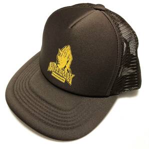 ◎SUPERMAX HARDWARE スーパーマックス ステッカー付 トラッカー ブラウンCAP 合掌 ロサンゼルス LA Streetbrand チカーノ Lowrider #7の画像1