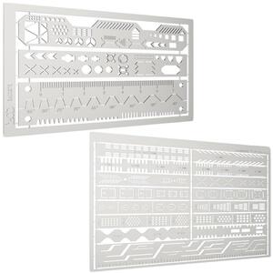  etching guide gun pra plastic model fibre boli guide model . carving edge ng guide made of stainless steel template 2 sheets cim-257