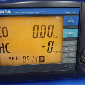 CO／HC 自動車排気ガステスター HORIBA MEXA-324L 整備済み・校正証明書有の画像2
