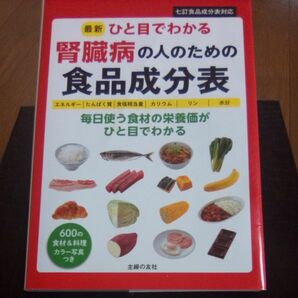 最新ひと目でわかる腎臓病の人のための食品成分表　