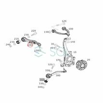 ベンツ W205 フロント ロアアーム コントロールアーム ナット付 右側 C180 C200 C220 C250 C300 C350 C63 2053306401 2053302207_画像6
