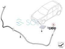 BMW F30 F31 F34 F80 ヘッドライト ウォッシャーノズル 右側 320i 320d 320iX 320dX 328i 335i M3 61677275658 出荷締切18時_画像6