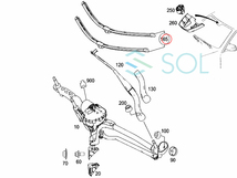 BMW F20 F21 F22 F23 F87 フロント ワイパーブレード 左右セット 左ハンドル車用 116i 120i 135i 220i M235i M240i M2 2048201400_画像3