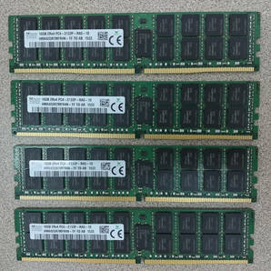 送料無料 メモリ 16GB x4 DDR4 PC4-2133 ECC RDIMM Dell PowerEdge R430 R530 R630 R730 Precision R7910 T5810 HMA42GR7MFR4N PC4-17000の画像1