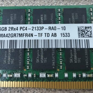 送料無料 メモリ 16GB x4 DDR4 PC4-2133 ECC RDIMM Dell PowerEdge R430 R530 R630 R730 Precision R7910 T5810 HMA42GR7MFR4N PC4-17000の画像2