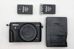 [ used ] Nikon1 S1 black body 1 -inch mirrorless Nikon 