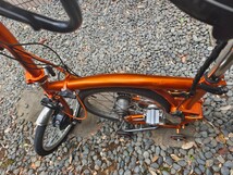 電動自転車　電動アシスト　ブロンプトンP3R brompton　オレンジラッカー_画像4