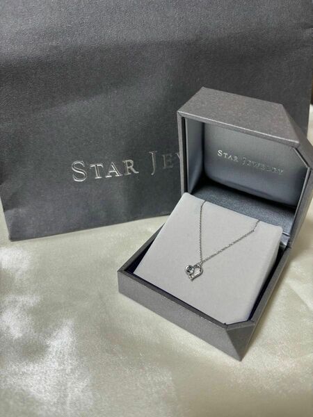 Star jewelry ネックレス　heart moon aquamarine お値下げ中！