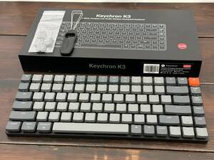 Keychron K3 超薄型ワイヤレスメカニカルキーボード WHITE 茶軸 US ANSI