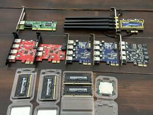PC parts assortment - Fenvi T919, KT4006, KT4001 PCIe enhancing board, Celeron G5900, Mac original memory 