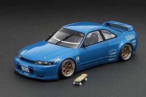 IG3027 1/18 PANDEM GT-R (BCNR33) Blue With Skate Board HARD COREPANDEM イグニッションモデル ignition model R33 GTR skyline