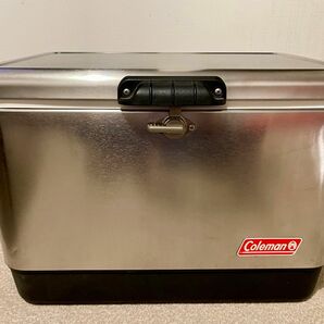 ジャンク品 Coleman スチールベルト クーラーボックス スチールベルトクーラー MODEL 6150.6155 ビンテージ