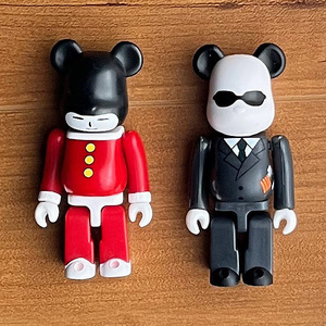 ★ベアブリック★ NO PLAN 内村プロデュース 2体セット ふかわりょう 内P 内村光良 ウッチャン BE@RBRICK