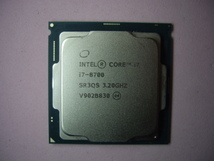 【送料無料】 Intel Core i7-8700 （LGA1151、3.20GHz、SR3QS）_画像1