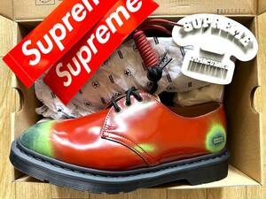 【送料無料 UK9/US10】 28cm Supreme Dr.Martens 1461 3-Eye Shoe Red 赤 シュプリーム ドクターマーチン SUP-DM-1461-3EYE-RED