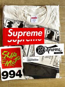 【新品未着用】Supreme Collage Tee Natural M 24SS Spring Tees 正規品付属品完備 シュプリームTシャツボックスロゴboxlogonikemargiela