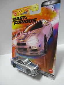 41/NISSAN SKYLINE GT-R BNR34 /HOTWHEELS/JOHNNY LIGHTNING/JADATOYS/TOMICA/ミニカー/ホットウィール