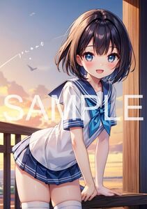 ac202404280236 A4 AI イラスト アート ポスター グラビア 美人 かわいい ビキニ セクシー 女の子 美女 コスプレ 制服 水着 美脚 水着