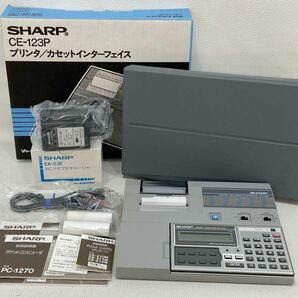 B4D325◆ シャープ SHARP CE-123P プリンタ カセットインターフェイス ポケットコンピュータ PC-1270 ポケコン ACアダプタ付き EA-23Eの画像1