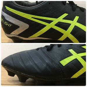 D4D019◆ アシックス ASICS 人工皮革 ブラック 土 天然芝 人工芝用 サッカースパイク サッカーシューズ 26.5cm 1103A069の画像6