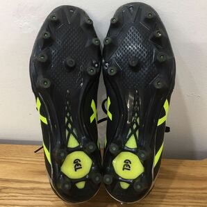 D4D019◆ アシックス ASICS 人工皮革 ブラック 土 天然芝 人工芝用 サッカースパイク サッカーシューズ 26.5cm 1103A069の画像10