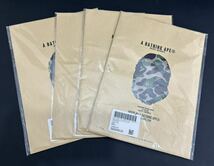 S4D402◆新古品◆ A BATHING APE クリアファイル CLEAR FILE SET 3カラー 4セット_画像1