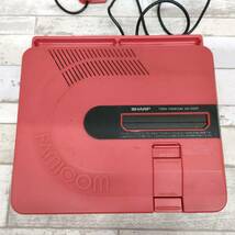 SHARP シャープ TWIN FAMICOM ツインファミコン AN-500R レッド 本体 当時物 レトロ ヴィンテージ_画像3