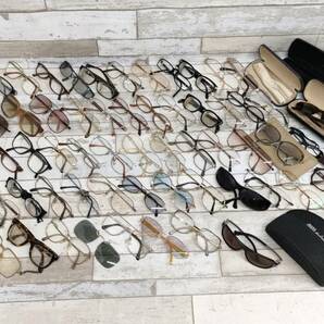 メ58 眼鏡 めがね メガネ まとめ 58点 Christian Dior 才次郎 BURBERRY GUCCI Dupont NINA RICCI NIKON サングラス 老眼鏡の画像1