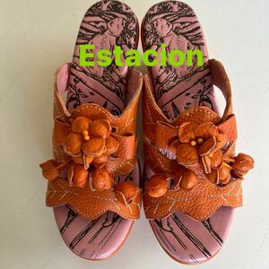 美品★ Estacion エスタシオン　ミュール　サンダル　M