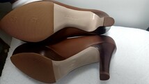 １円～　Ferragamo　レディース　ヒール　パンプス　茶　7_画像4