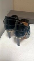 １円～　JIMMY CHOO　ジミーチュウ　レディース　エナメル　ヒール　ブラック　38_画像3