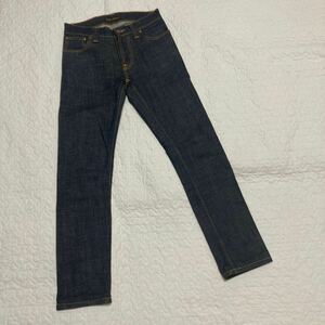 Nudie Jeans ヌーディージーンズ Thin Finn シンフィン W28 dry 生デニム　イタリア製