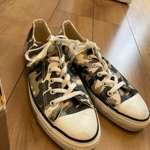 デッドストック CONVERSE ALL STAR カモ柄　USA製 迷彩 コンバース オールスター箱付き