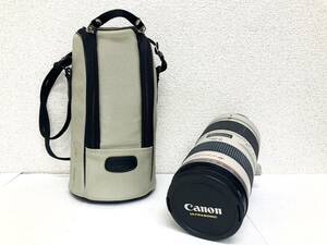 Canon キャノン レンズ ZOOM LENS EF 70-200mm 1:2.8 ズームレンズ 望遠 望遠レンズ 野鳥観察 観戦 ケース付 レンズフード付 動作未確認