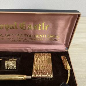 1円スタート!Cartier Dunhill RONSON ライター ROYAL CASTLE ライター/ボールペン/ネクタイピン等セット PERKER万年筆 現状品の画像3