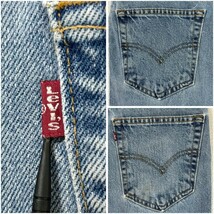 リーバイス550 Levis W33 ブルーデニム 水色 バギーパンツ 8299_画像6